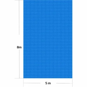 WILTEC Pool Solarfolie 5x8m Blau Poolabdeckung Solarplane Poolheizung 12