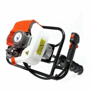 WILTEC Benzin Erdlochbohrer Set Mit 150 Mm Bohrer, 1,4 KW 1,9 PS 52ccm Pfahlbohrer Pflanzenbohrer 11