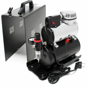 WILTEC Airbrush Kompressor AF186A Lufttank Einzylinderkompressor 4bar Abschaltautomatik 11