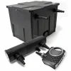 WILTEC Set: Bio Teichfilter 12000l SuperEco 80W Pumpe 24W UVC Teichklärer 17
