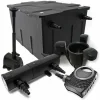WILTEC Set: Teichfilter 60000l SuperEco 80W Pumpe 24W UVC Teichklärer Springbrunnenpumpe Skimmer 19