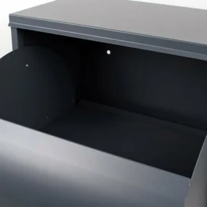 WILTEC Paketbox Grau 41x22x75cm Standbriefkasten Paketkasten Für Zuhause Postbox Pakete Und Briefe 15