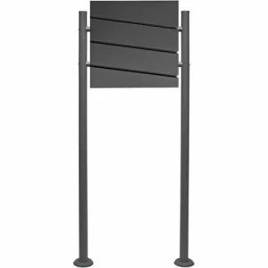 WILTEC Briefkasten Set Wandbriefkasten V16 Anthrazit Pulverbeschichtet Einfach 9